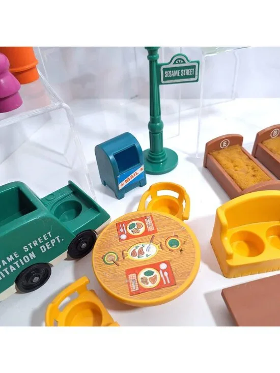 Little People Sesame Street Playset  Lot Vintage Figures Furniture Fisher Price - Picture 15 of 16